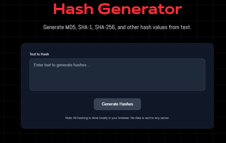 Hash Generator